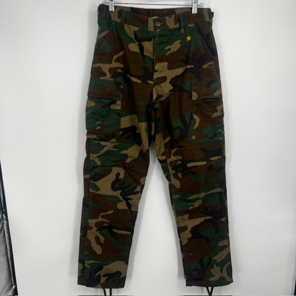 Rothco Men's Small Adjustable BDU Woodland Camo Cargo Pants Tactical Military